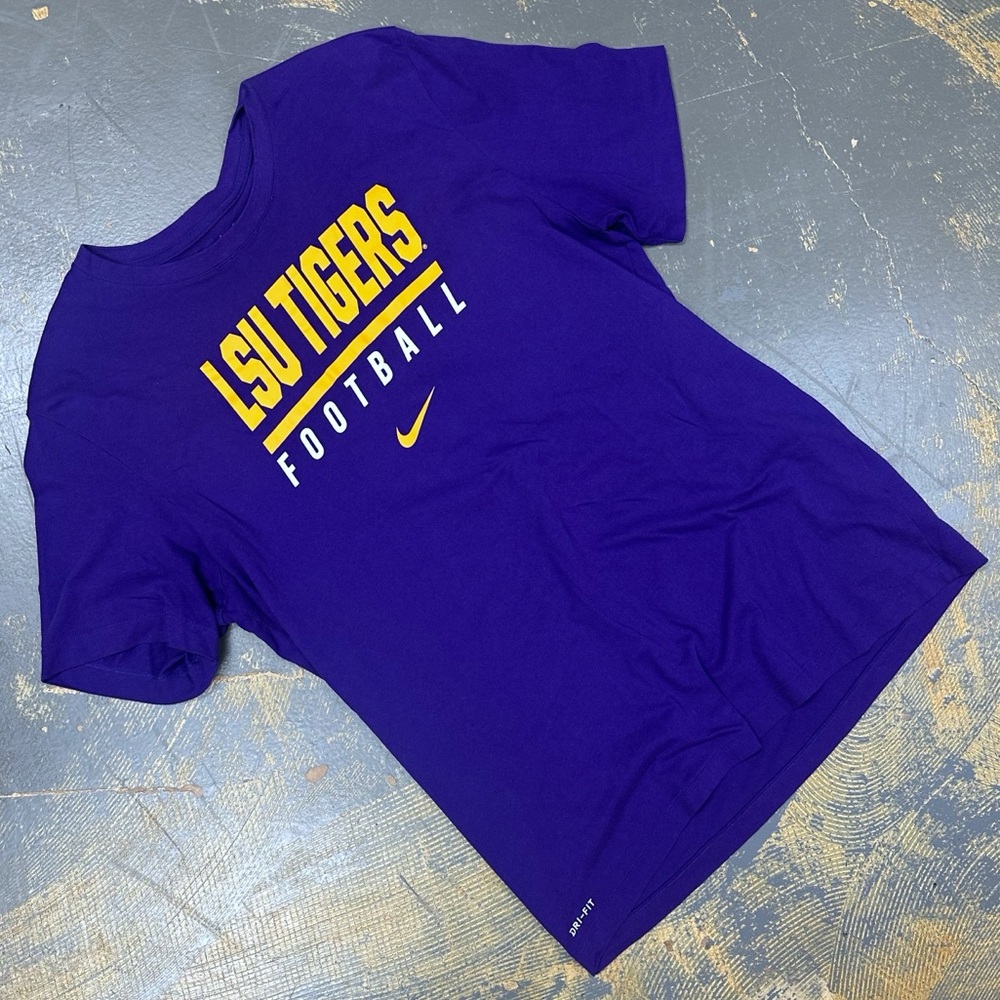Nike Louisiana State Tigers Football Shirt BV1919-51L LSU NCAA XL Purple